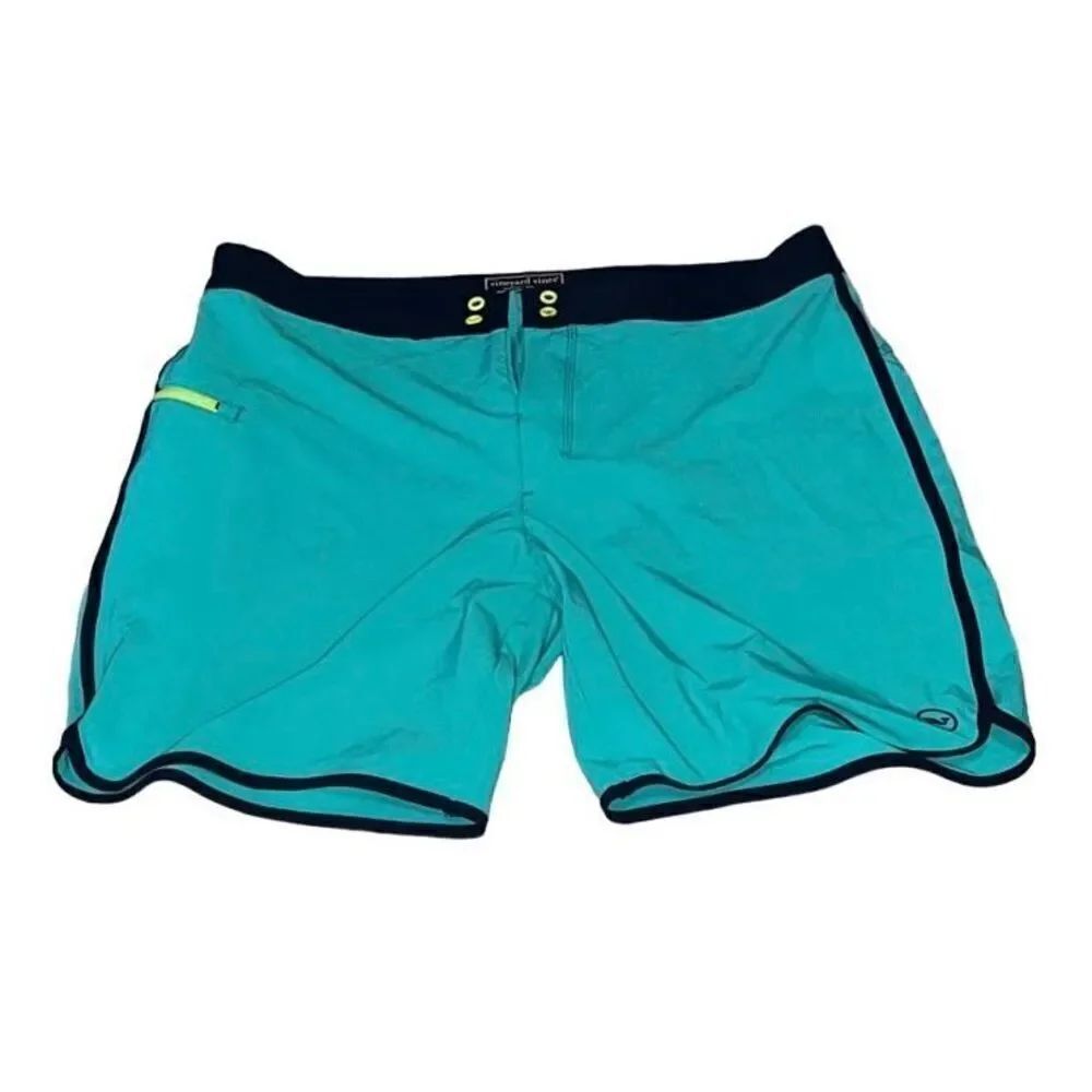 Vineyard Vines Performance Mens Swim Trunks Board Short sz 34 READ Missing Lace